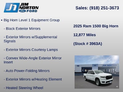 2025 RAM 1500 Big Horn/Lone Star