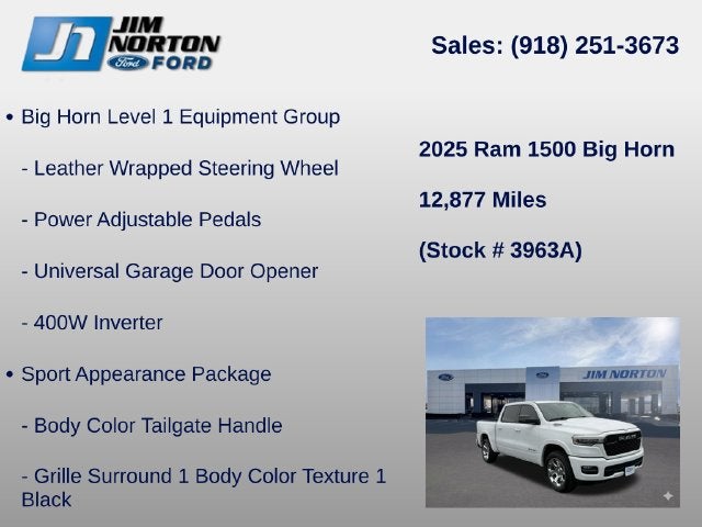 2025 RAM 1500 Big Horn/Lone Star