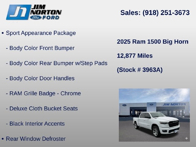 2025 RAM 1500 Big Horn/Lone Star