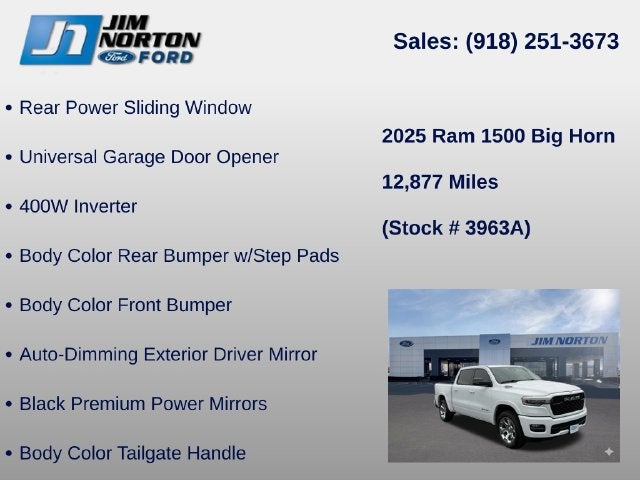 2025 RAM 1500 Big Horn/Lone Star