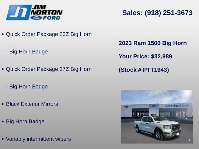 2023 RAM 1500 Big Horn/Lone Star