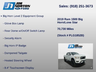 2019 RAM 1500 Big Horn/Lone Star