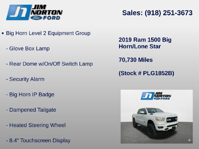 2019 RAM 1500 Big Horn/Lone Star