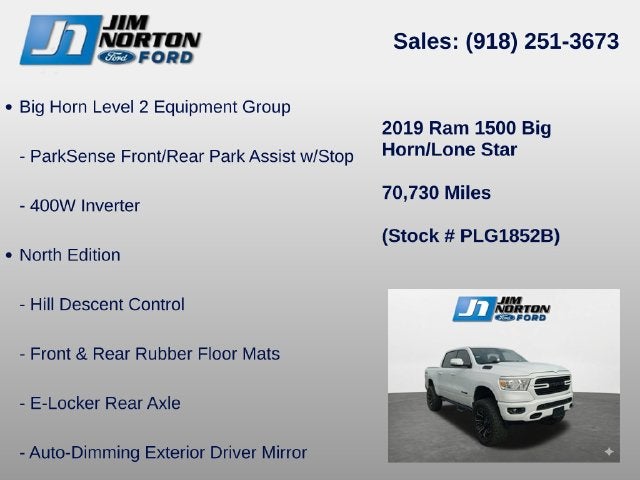 2019 RAM 1500 Big Horn/Lone Star