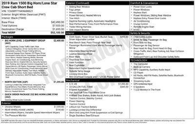 2019 RAM 1500 Big Horn/Lone Star