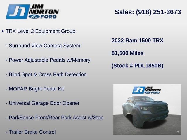 2022 RAM 1500 TRX