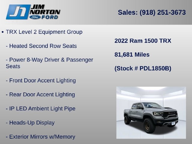 2022 RAM 1500 TRX