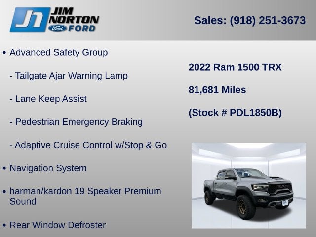 2022 RAM 1500 TRX