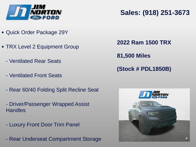 2022 RAM 1500 TRX