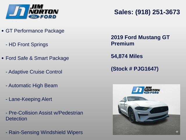 2019 Ford Mustang GT Premium