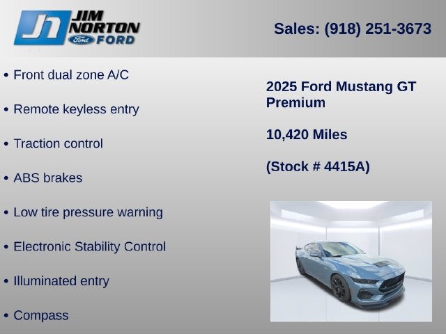 2025 Ford Mustang GT Premium Supercharged