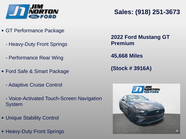 2022 Ford Mustang GT Premium