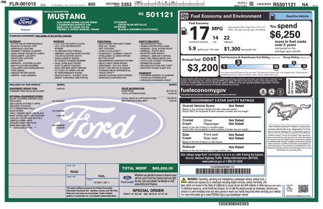 2024 Ford Mustang Dark Horse
