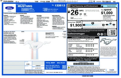 2026 Ford Mustang EcoBoost® Fastback