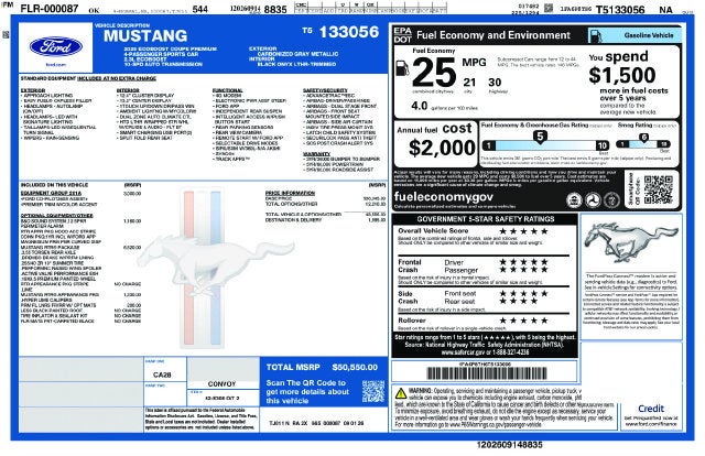 2026 Ford Mustang EcoBoost Premium