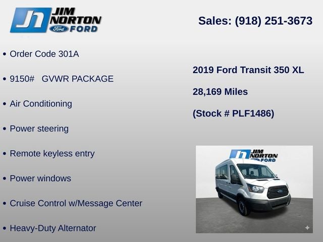 2019 Ford Transit-350 XL