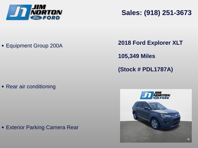 2018 Ford Explorer XLT