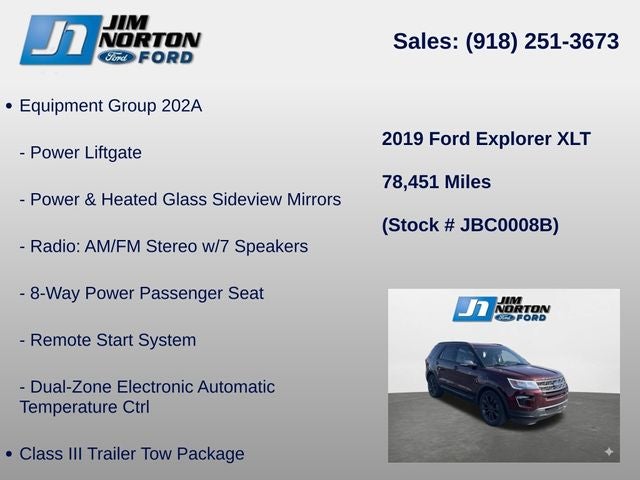 2019 Ford Explorer XLT