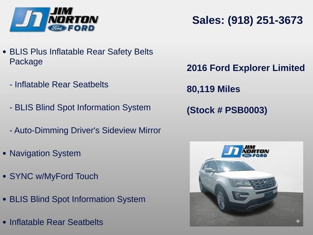 2016 Ford Explorer Limited