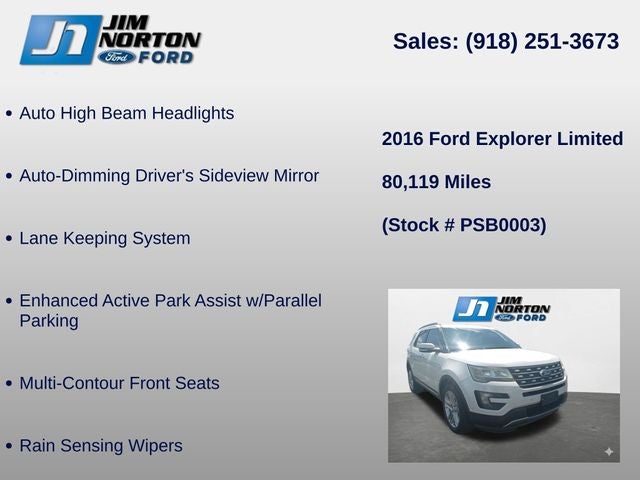 2016 Ford Explorer Limited
