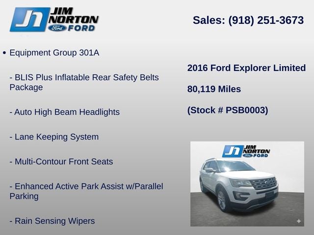 2016 Ford Explorer Limited
