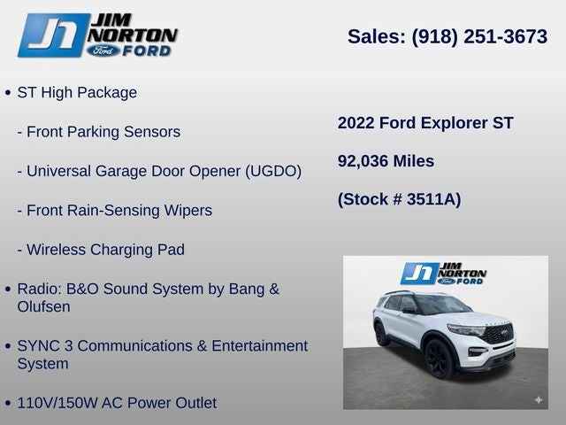 2022 Ford Explorer ST