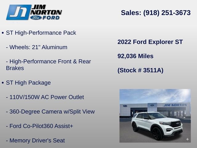 2022 Ford Explorer ST