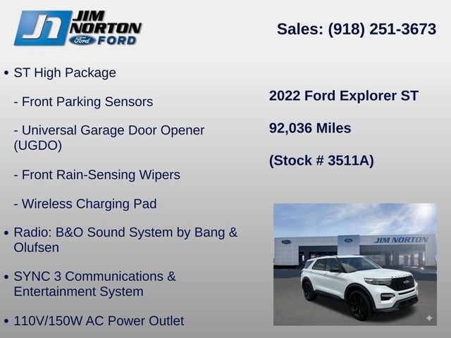 2022 Ford Explorer ST