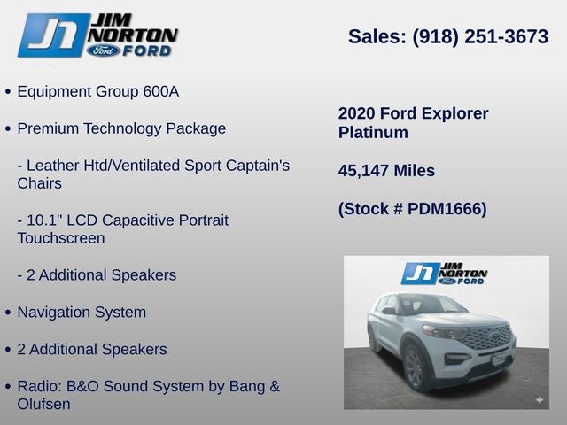2020 Ford Explorer Platinum