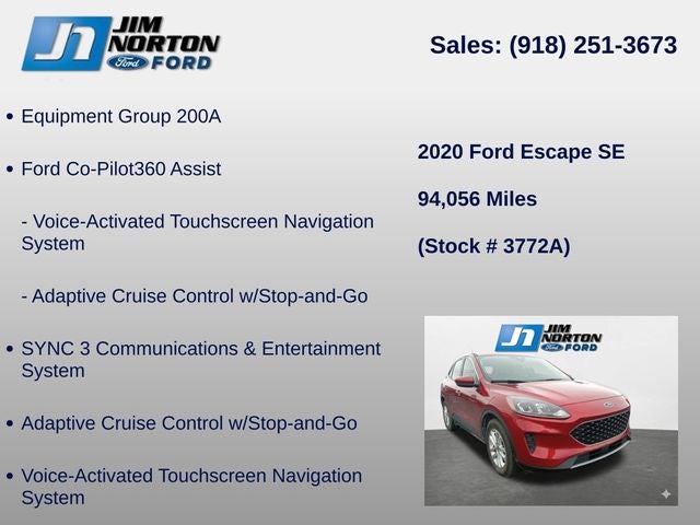2020 Ford Escape SE