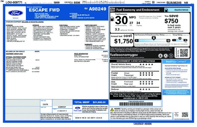2025 Ford Escape Active