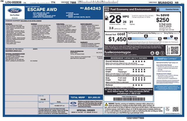 2021 Ford Escape SEL