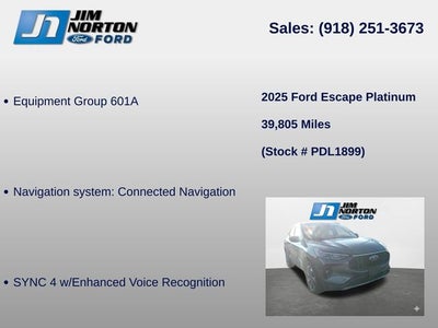 2025 Ford Escape Platinum