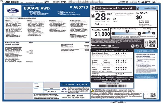 2025 Ford Escape ST-Line
