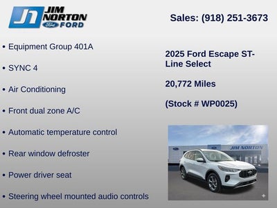 2025 Ford Escape ST-Line Select