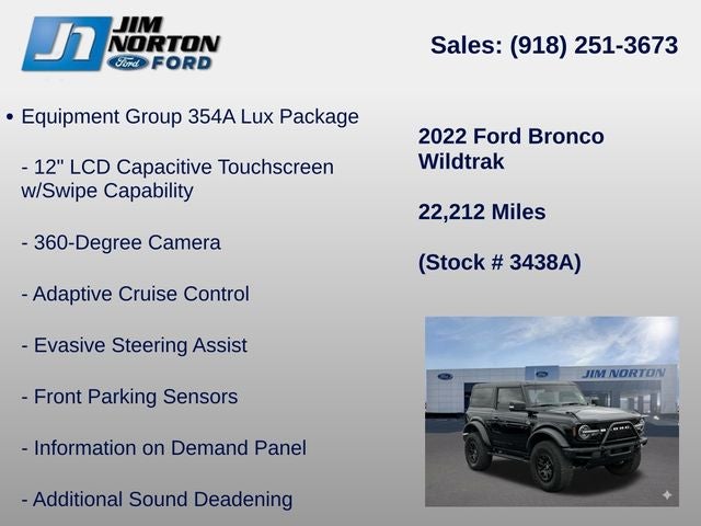 2022 Ford Bronco Wildtrak