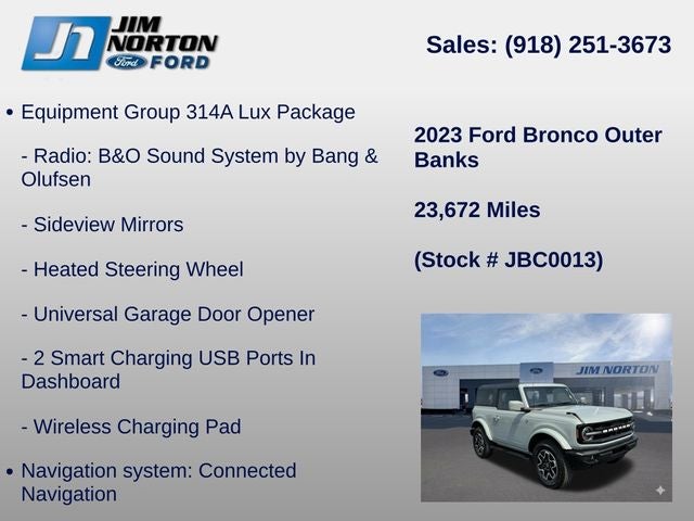 2023 Ford Bronco Outer Banks