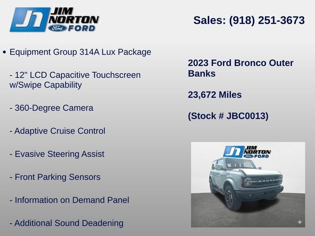 2023 Ford Bronco Outer Banks