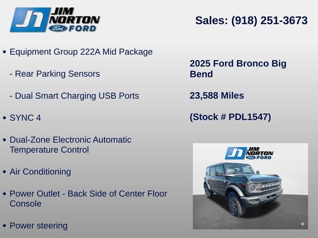 2025 Ford Bronco Big Bend