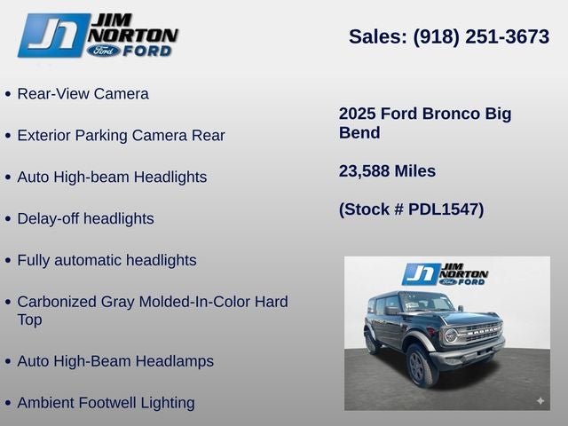 2025 Ford Bronco Big Bend