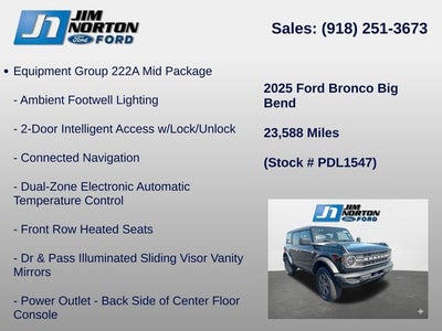 2025 Ford Bronco Big Bend