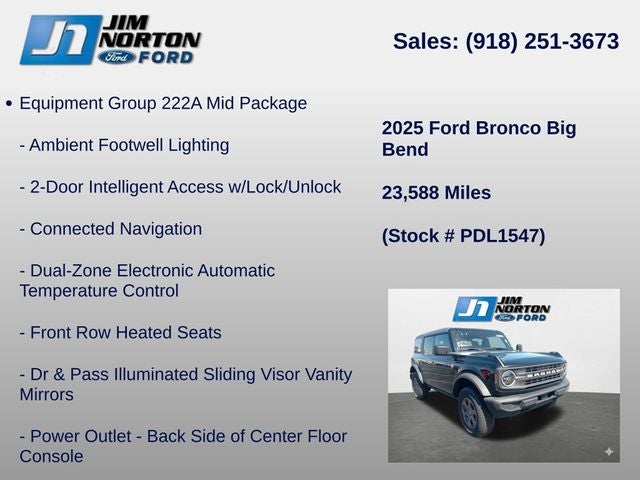 2025 Ford Bronco Big Bend