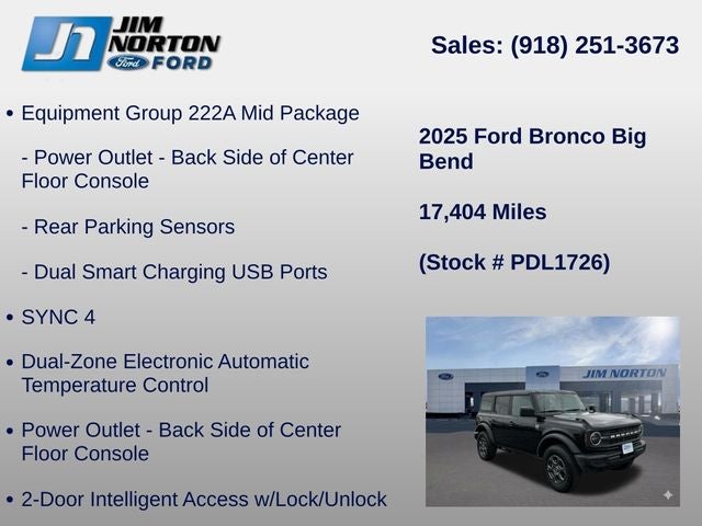 2025 Ford Bronco Big Bend