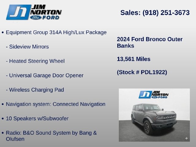 2024 Ford Bronco Outer Banks