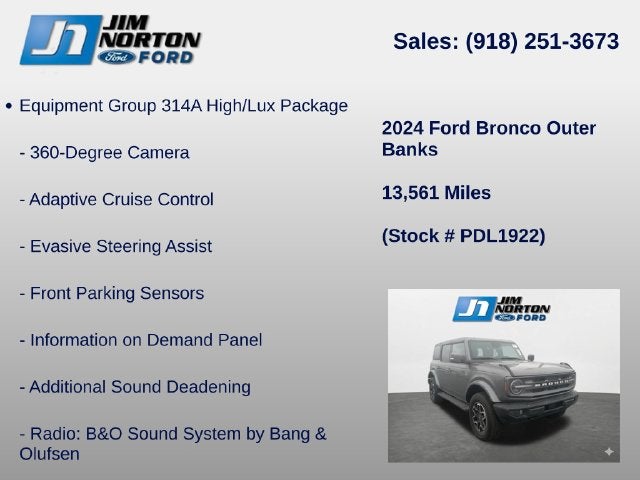2024 Ford Bronco Outer Banks