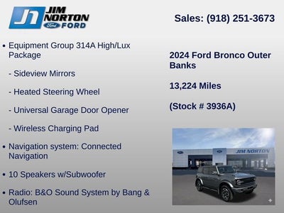 2024 Ford Bronco Outer Banks