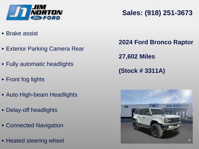 2024 Ford Bronco Raptor