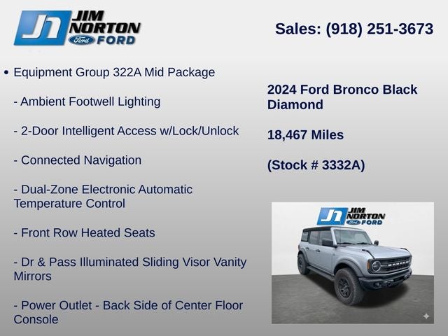 2024 Ford Bronco Black Diamond