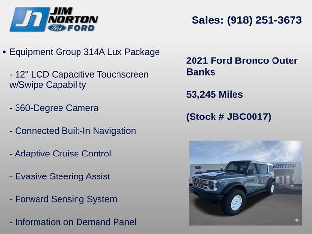 2021 Ford Bronco Outer Banks