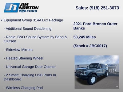 2021 Ford Bronco Outer Banks